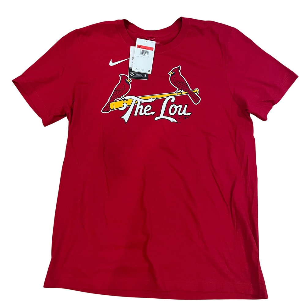Nike MLB St Louis Cardinals Paul Goldschmidt The Lou Red Tee Shirt Mens L NWT